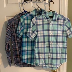 Set of 3 Boy’s Plaid Button Down Shirts